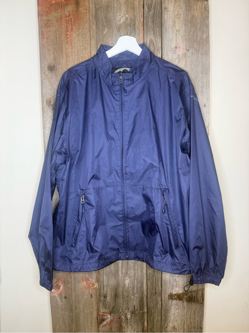 Sun Mountain Men's Golf Lightweight Navy Windbreaker Jacket Large